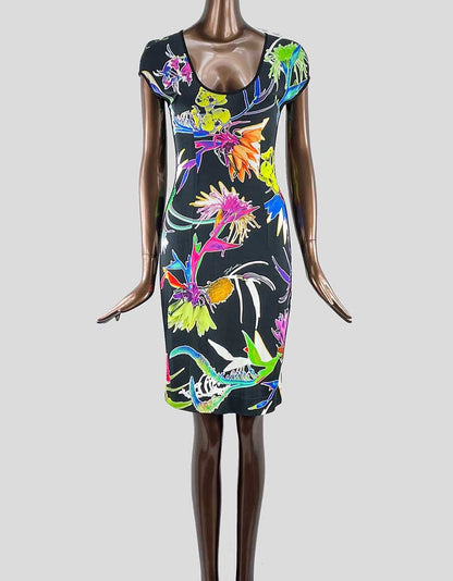JUSt Cavalli Printed Mini Dress Size Medium