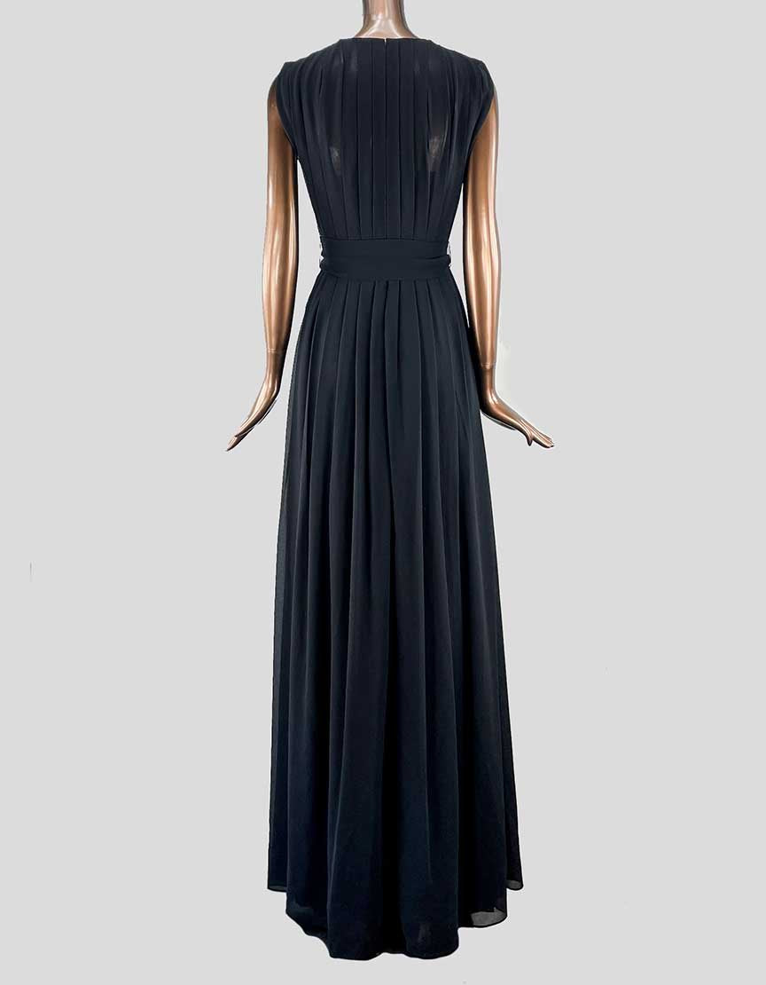 L'Agence Plunge Neckline Long Formal Dress - 4 US
