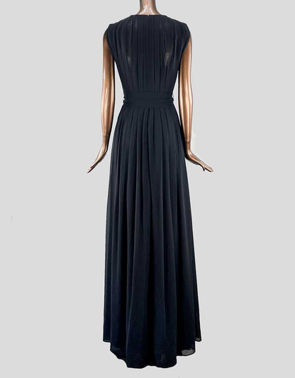 L'Agence Plunge Neckline Long Formal Dress - 4 US