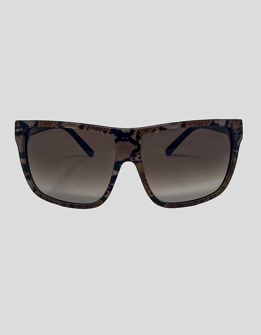 Jimmy Choo Oversized Gradient Sunglasses In Brown Acetate