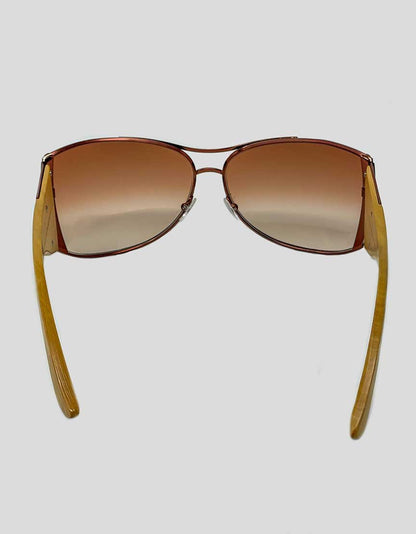 Stella McCartney Brow Bar Aviator Sunglasses