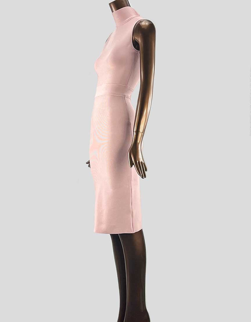 Elliatt Sleeveless Knee Length Shift Dress With Mock Collar X-Small