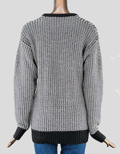 T By Alexander Wang Black and White Sweater - Small