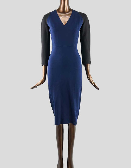 VICTORIA BECKHAM Long Sleeve Midi Dress - 42 IT | 6 US