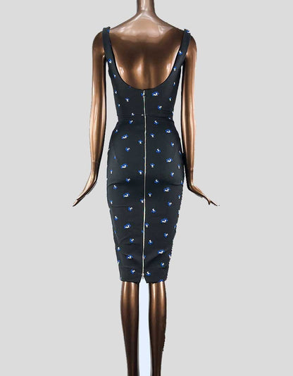 Victoria Beckham Sweetheart Neckline Midi Dress - 38 IT | 2 US
