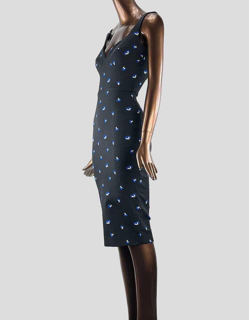 Victoria Beckham Sweetheart Neckline Midi Dress - 38 IT | 2 US