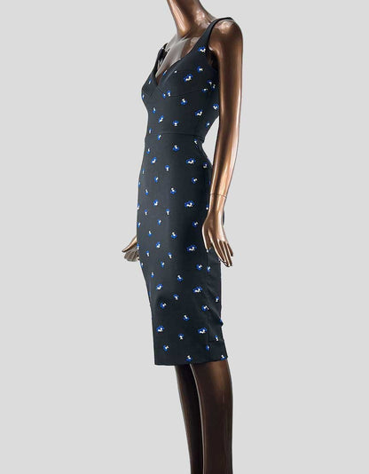 Victoria Beckham Sweetheart Neckline Midi Dress - 38 IT | 2 US