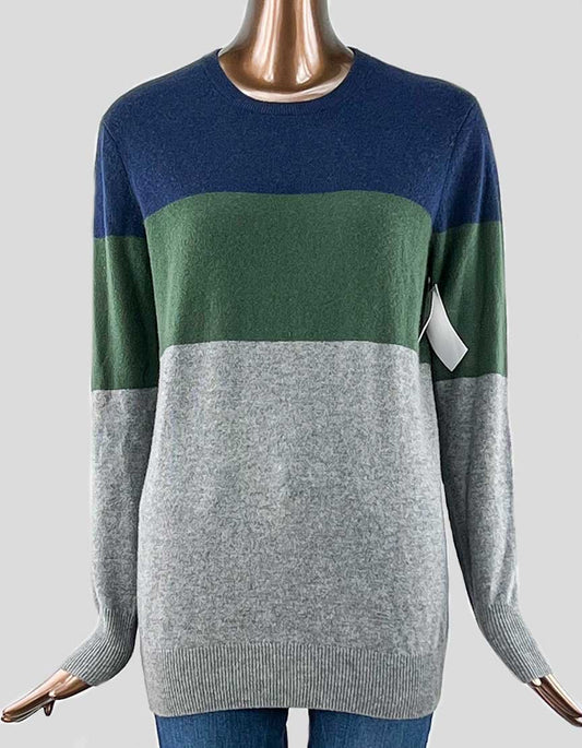 EQUIPMENT Striped Cashmere Sweater - Small