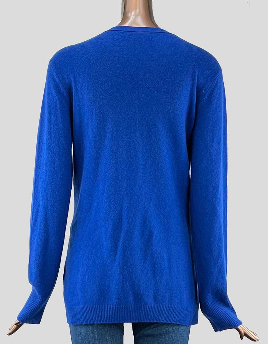 EQUIPMENT Electric Blue Long Cardigan - Medium