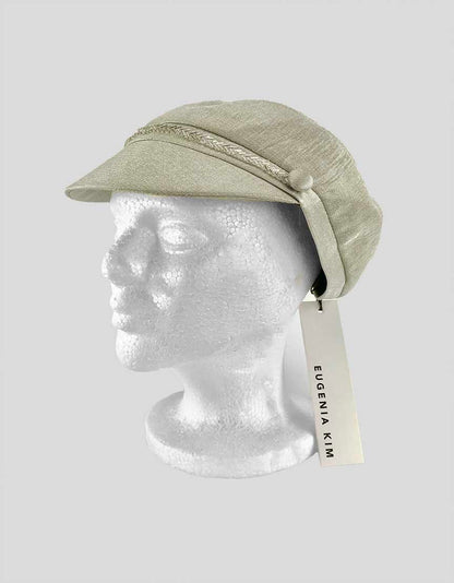 Eugenia Kim Elyse Champagne Hat With Bead Detail Size 0 S