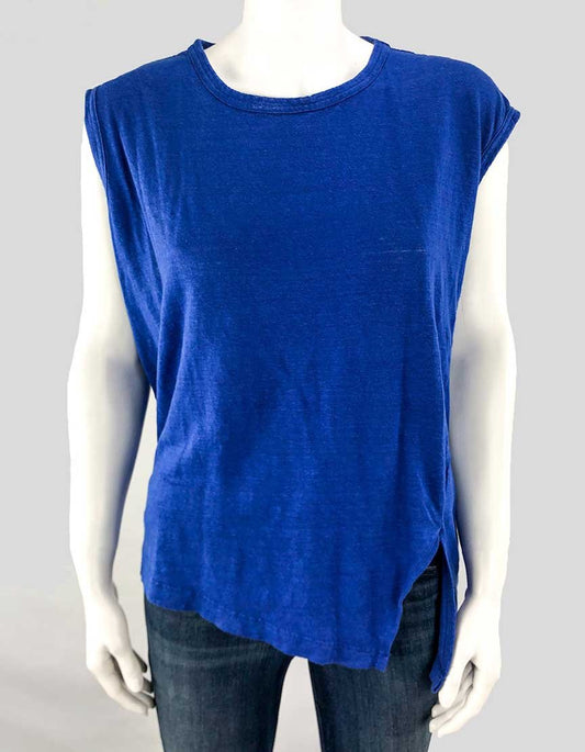 Isabel Marant Etoile Cobalt Blue Tank Top Women Medium