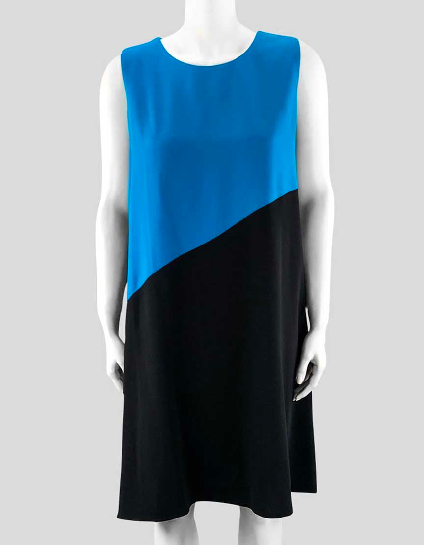 Calvin Klein Sheath Dress In Blue And Black 14 US