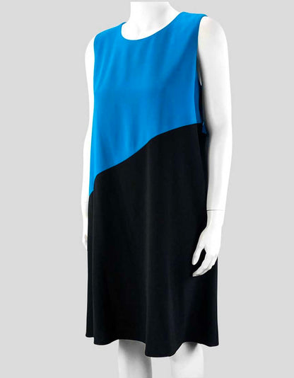 Calvin Klein Sheath Dress In Blue And Black 14 US