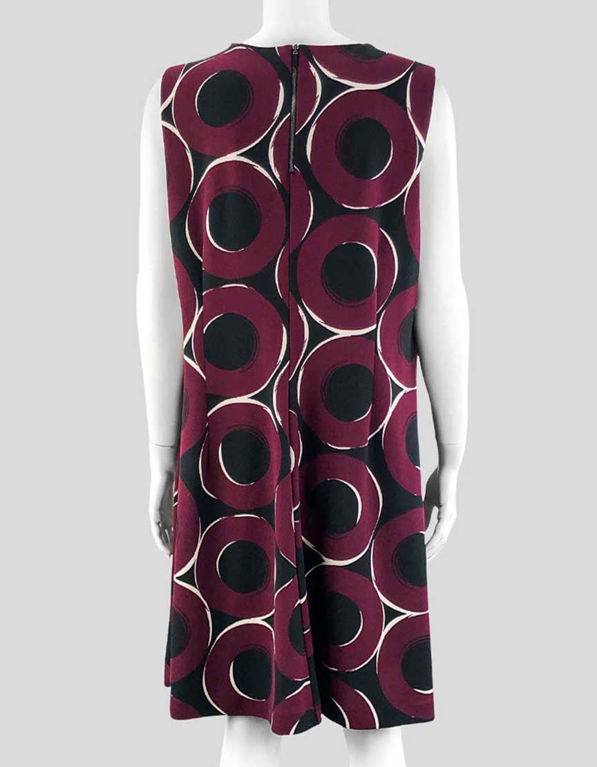 Alfani Sleeveless Red Circle Design Dress 16 US