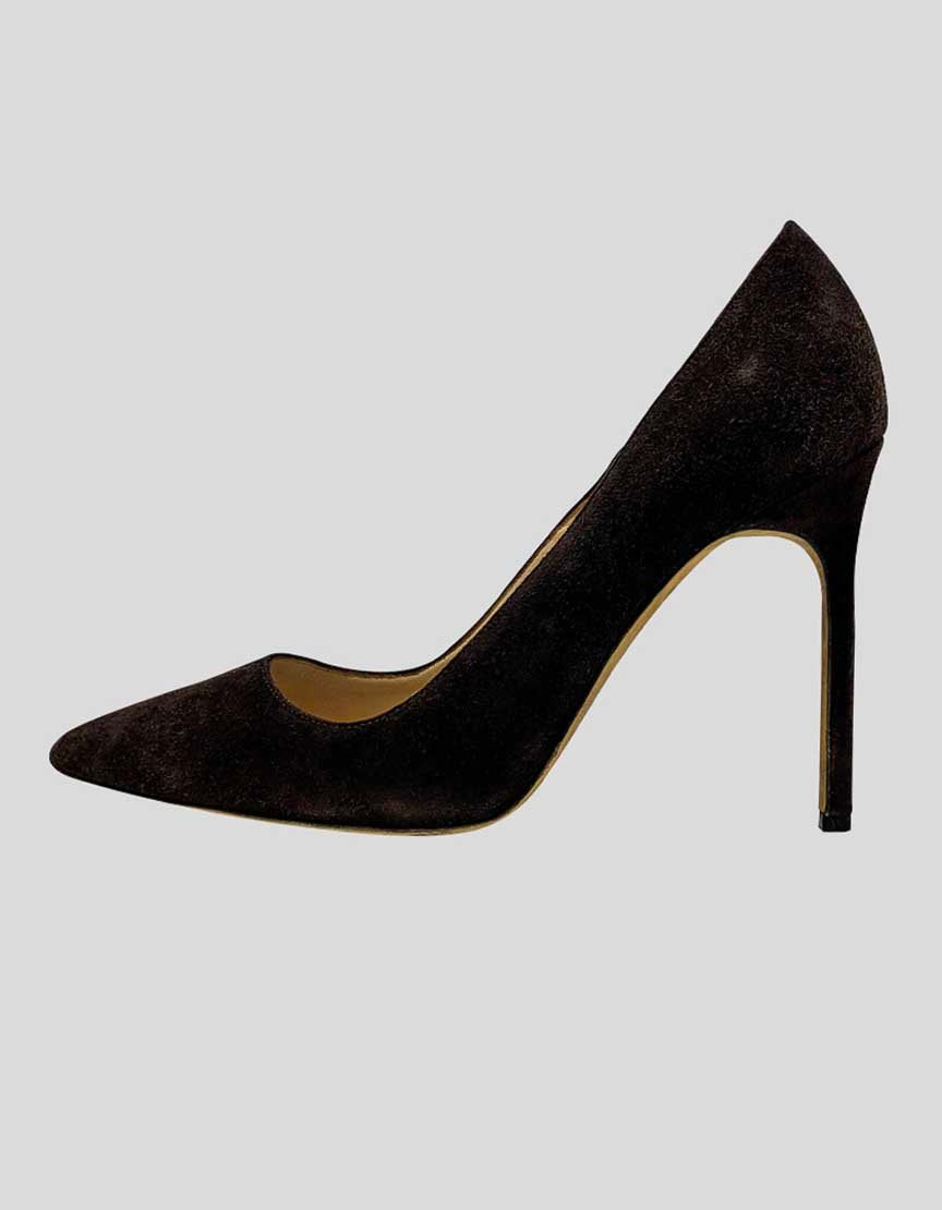 Manolo Blahnik Bb Brown Suede Pumps - 36.5 IT | 6.5 IT