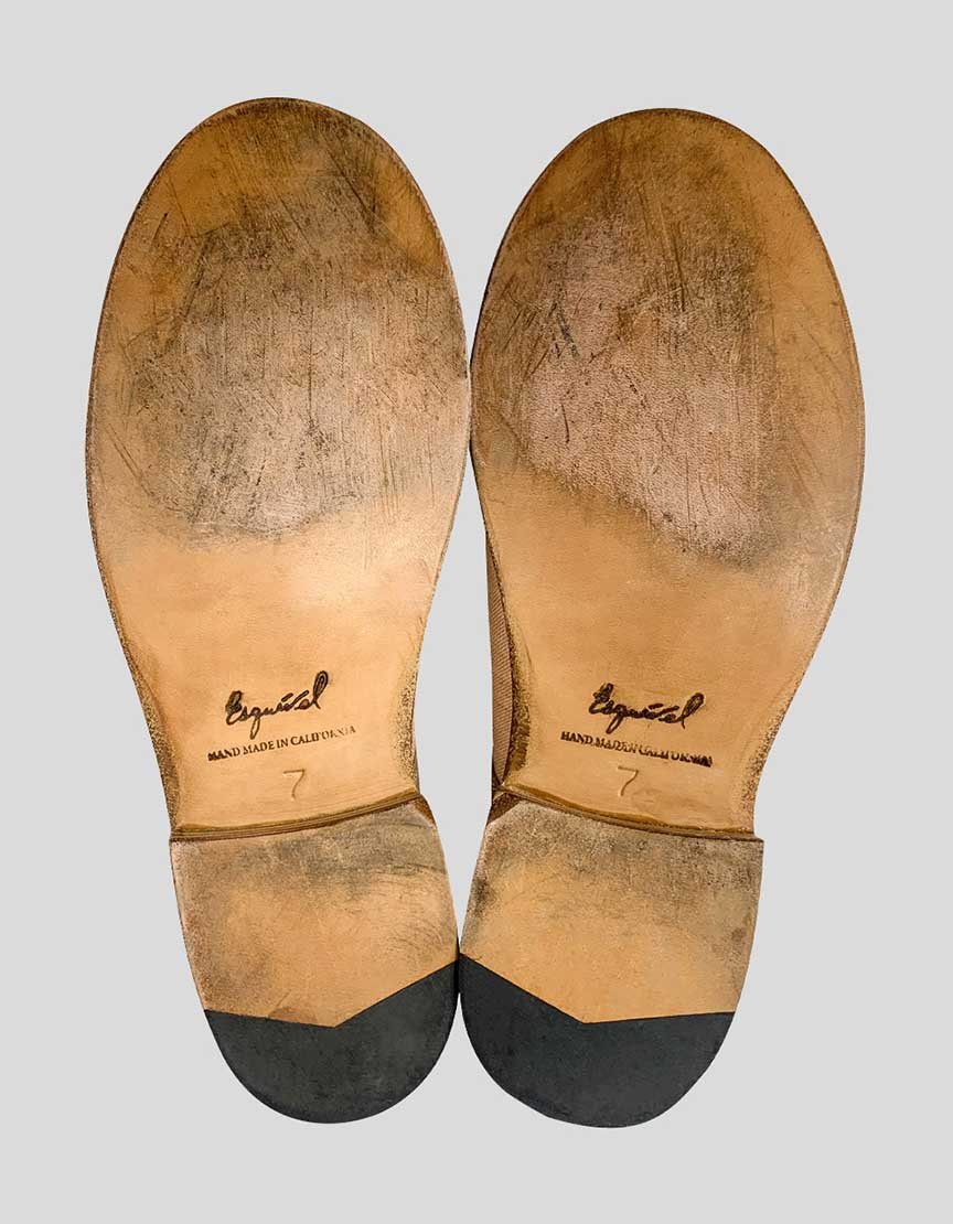 Esquivel Tan and Pink Oxfords - 7 US