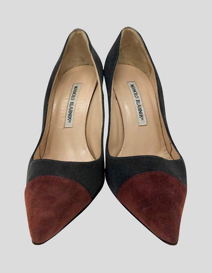 MANOLO BLAHNIK Bb Suede Pumps - 36.5 IT | 6.5 US
