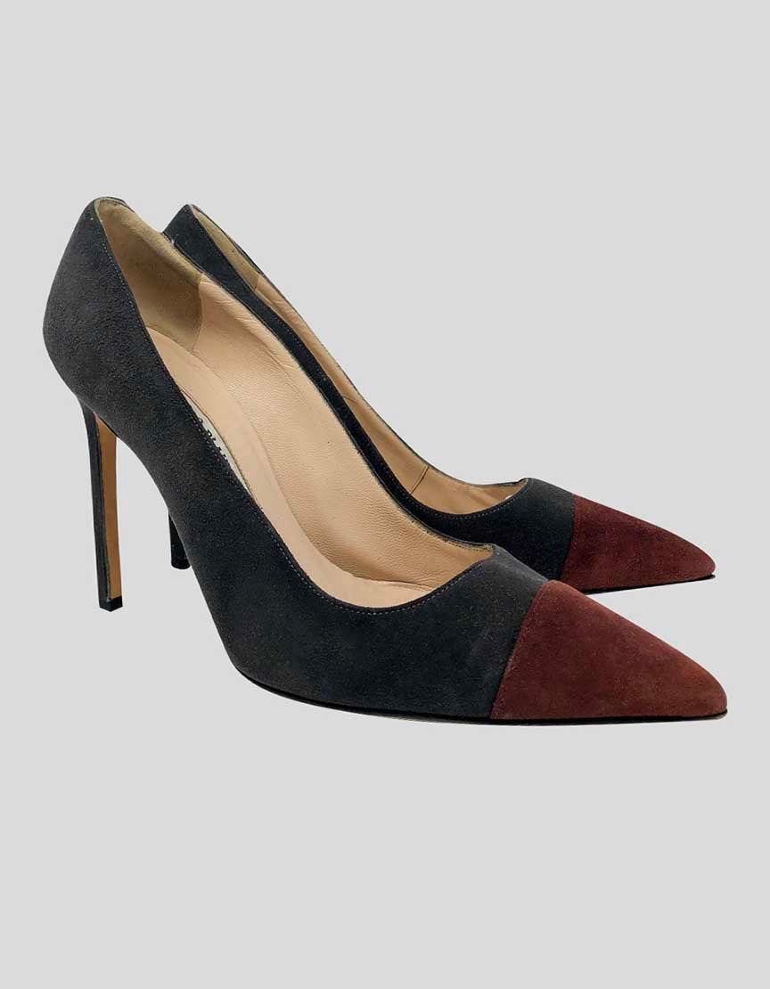 MANOLO BLAHNIK Bb Suede Pumps - 36.5 IT | 6.5 US