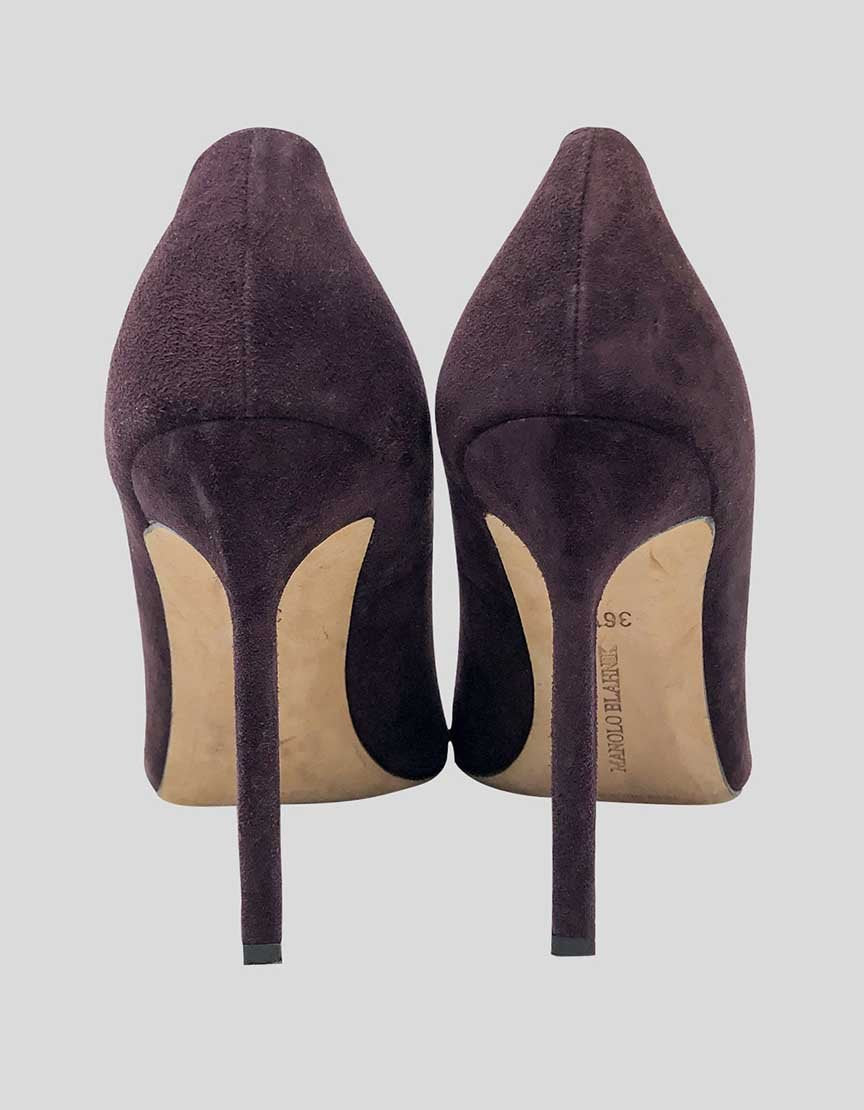 MANOLO BLAHNIK Bb Suede Pumps - 36.5 IT | 6.5 US