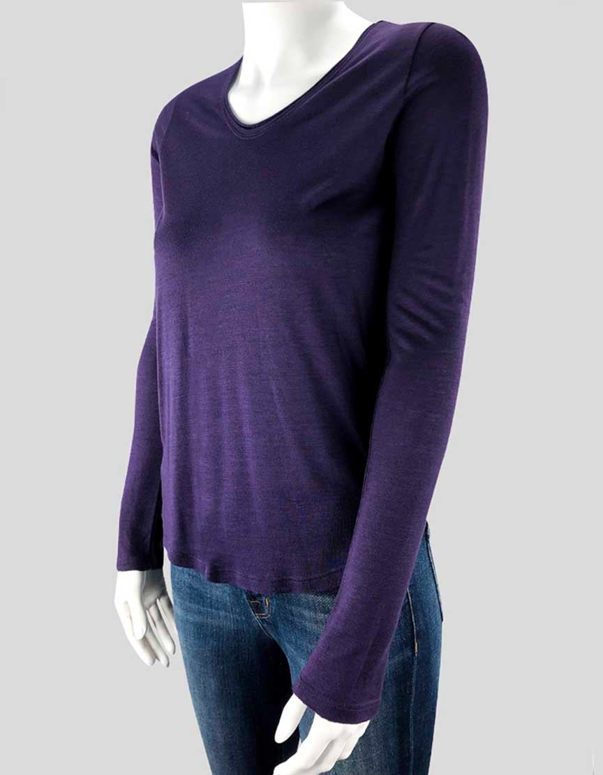 VINCE Long Sleeve Scoop Neck T-Shirt - X-Small