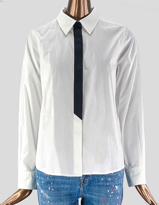 MARC JACOBS White Button-down Shirt - 8 US