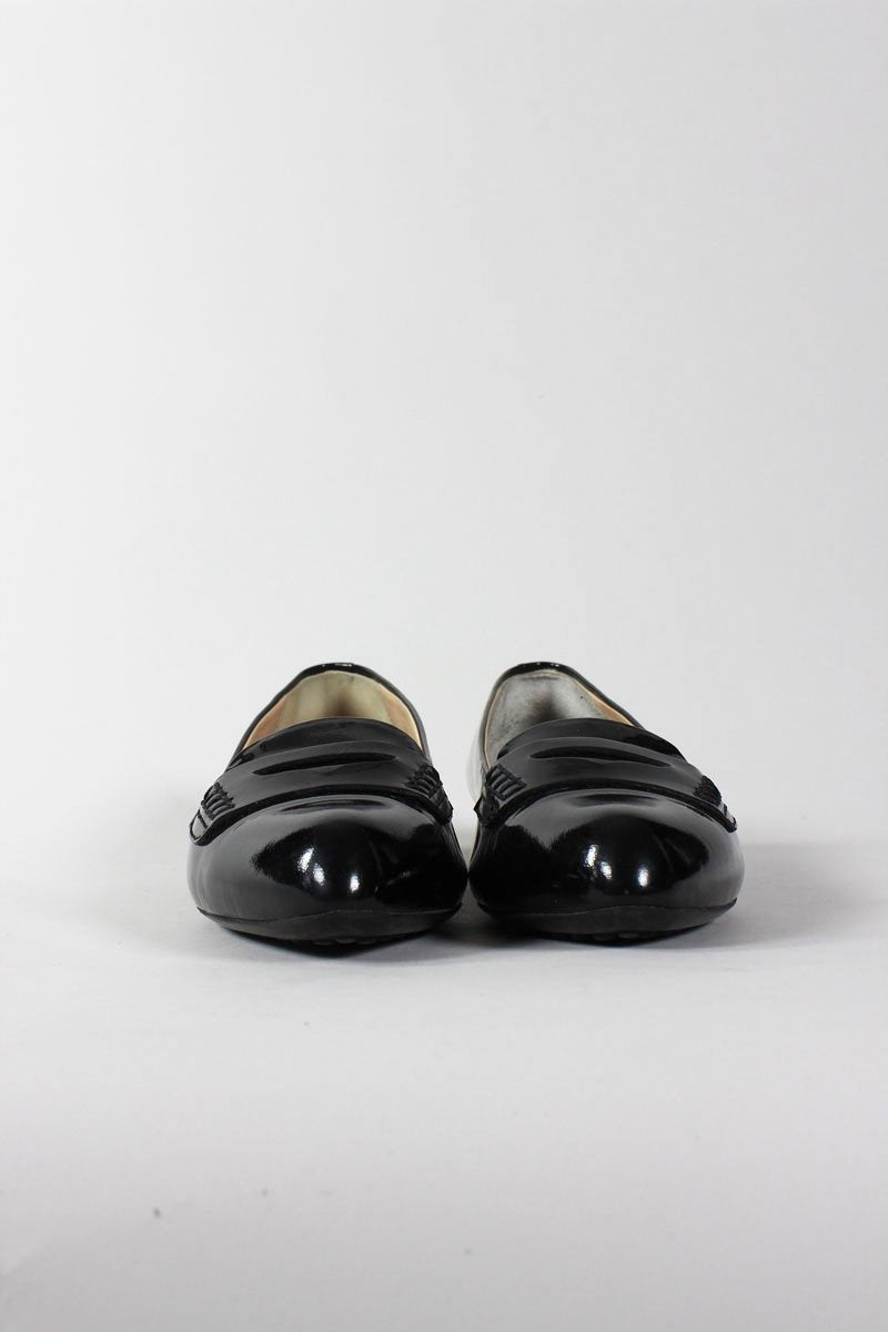 TOD's Black Penny Loafer Style Flats - 39 IT | 9 US