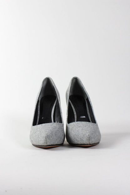 Rachel Roy Grey Wool Closed And Pointed Toe Heels With Platform Size 9M