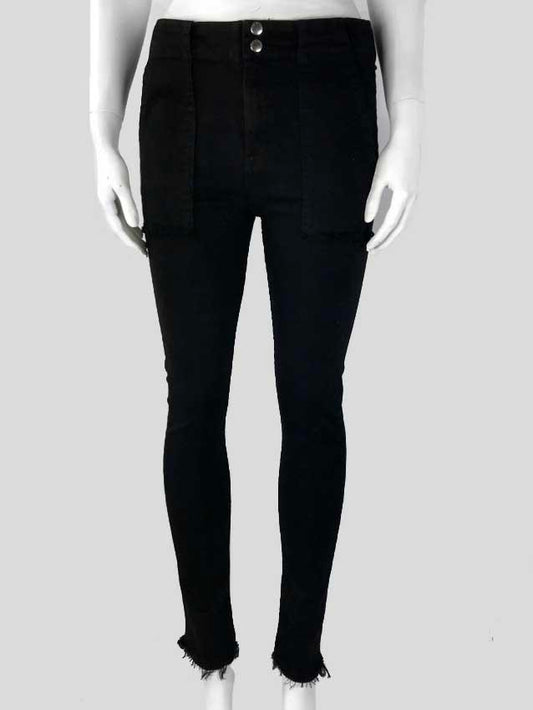 Rag & Bone Black Denny Raw Edged Carpenter Jeans - 27 US