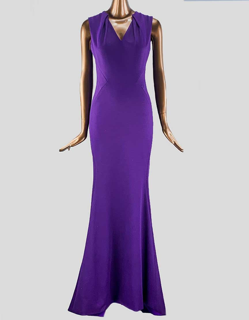 Zac Posen Purple Gown - 4 US