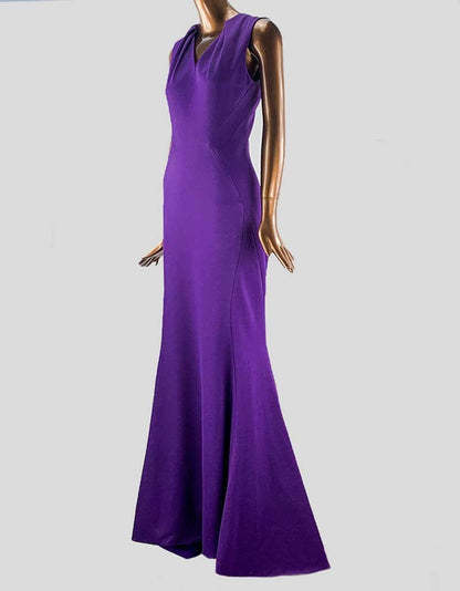 Zac Posen Purple Gown - 4 US