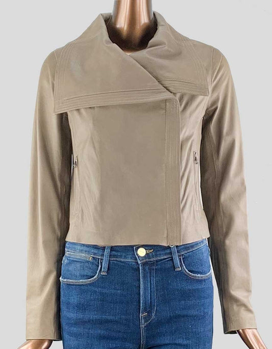 VINCE Biker Leather Jacket for women - Small