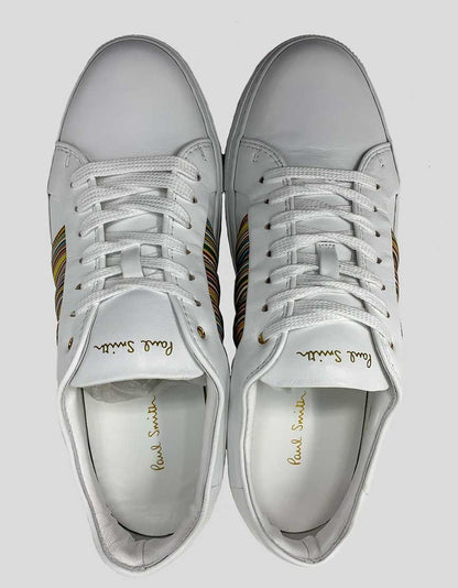 Paul Smith White Leather Sneakers - 8 US