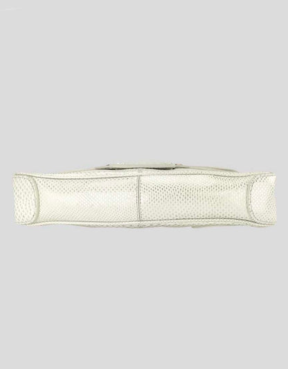 TOD's Silver Evening Clutch