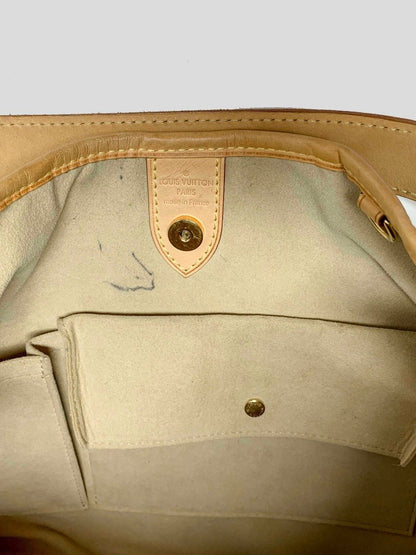 LOUIS VUITTON Brown and Tan Monogram Galleria PM Shoulder Bag