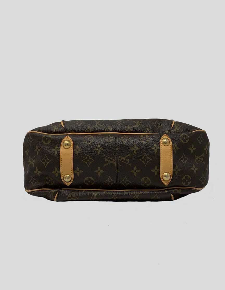 LOUIS VUITTON Brown and Tan Monogram Galleria PM Shoulder Bag