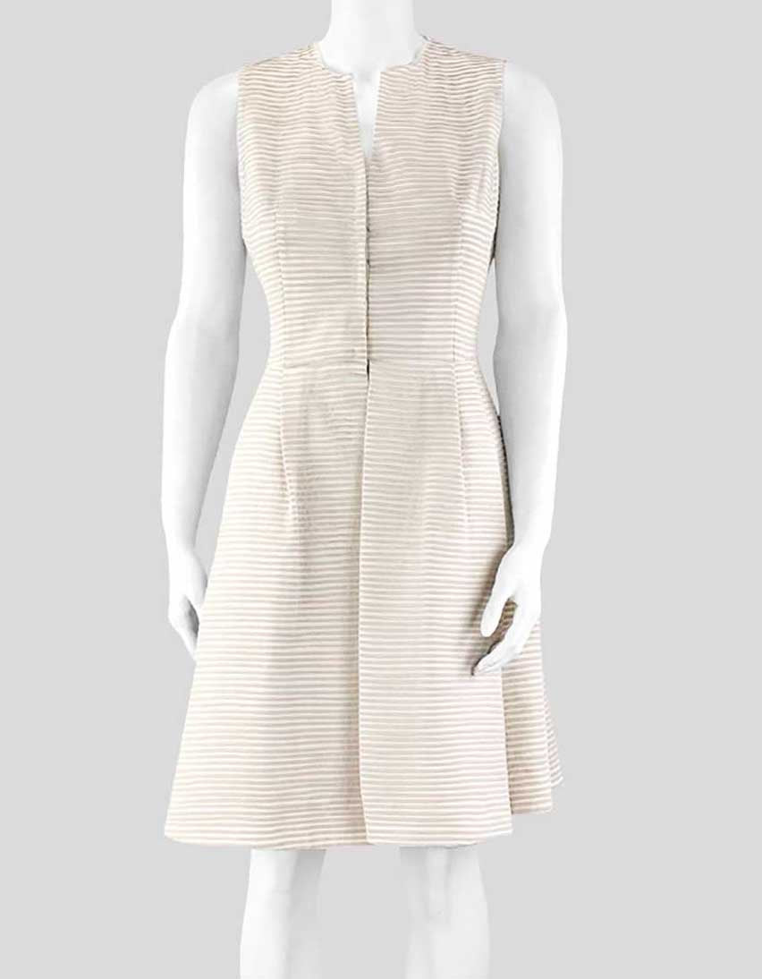 Akris Cream Sleeveless Dress 6US