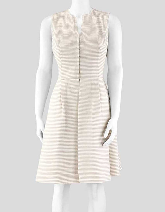 Akris Cream Sleeveless Dress 6US