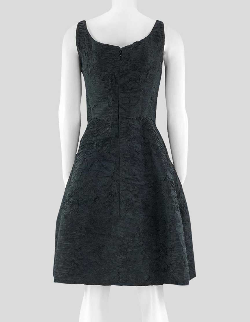 Oscar De La Renta Black Silk Dress And Matching Bolero Jacket 6US