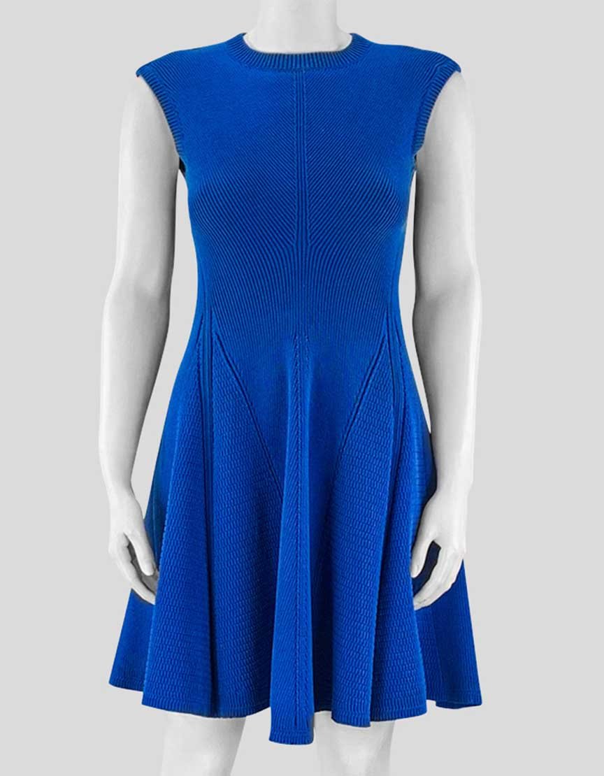 Victoria Beckham Blue A Line Dress Size 6