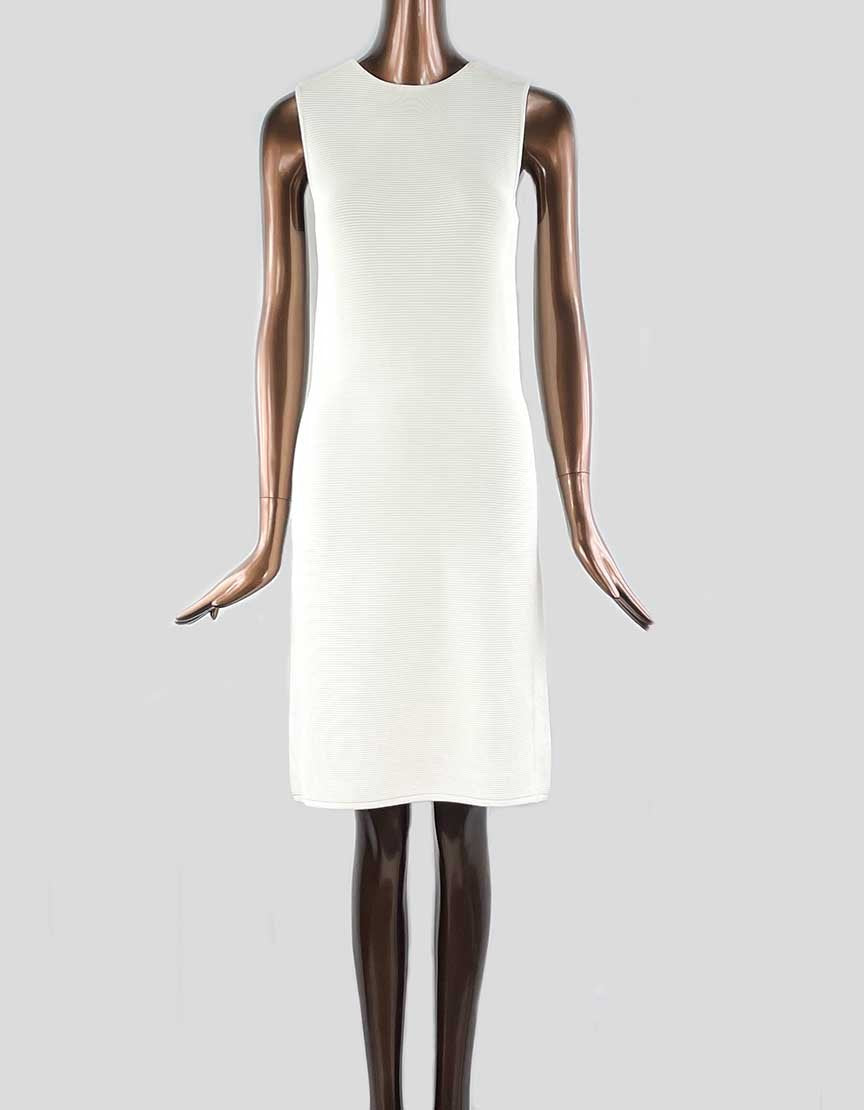 Ralph Lauren Shift Dress White Knee Length Medium