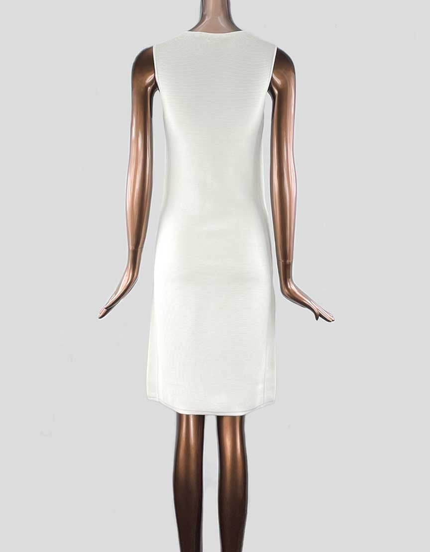 white shift dress knee length Lovely White Dress - White Shift Dress - Sleeveless Shift Dress
