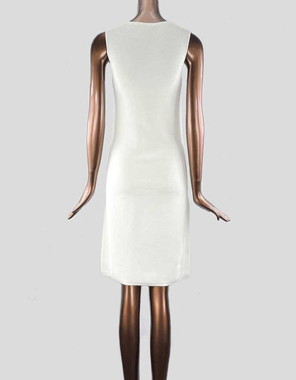 Ralph Lauren Shift Dress White Knee Length Medium