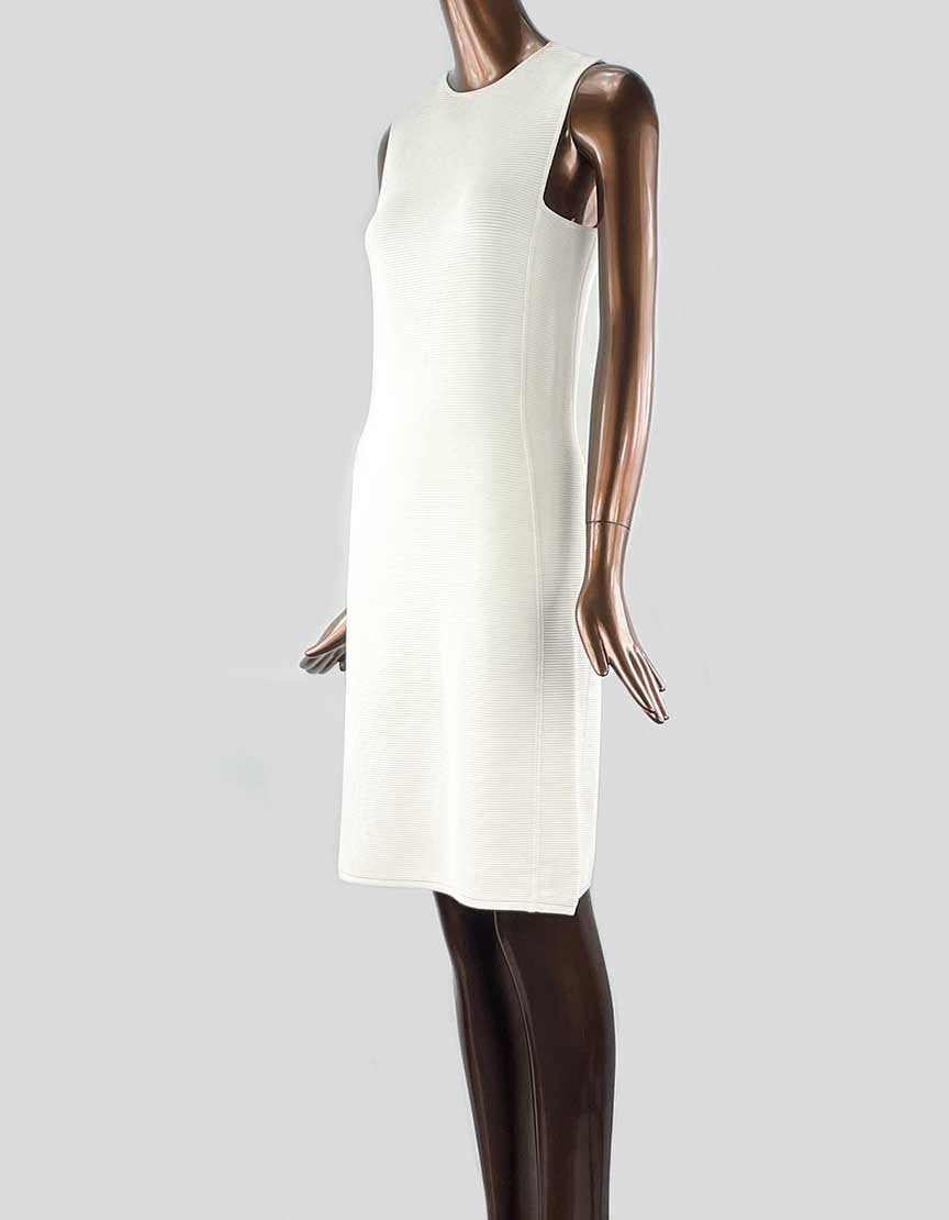 Ralph Lauren Shift Dress White Knee Length Medium