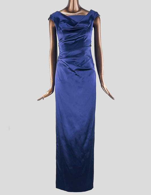 Talbot Runhof Satin Column Gown w/ Tags - 6 US | 36 IT