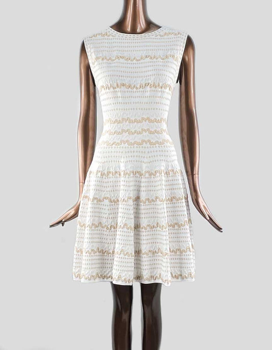 ALAIA Sleeveless Scoop Neck A Line Mini Dress - 40 FR | 8 US