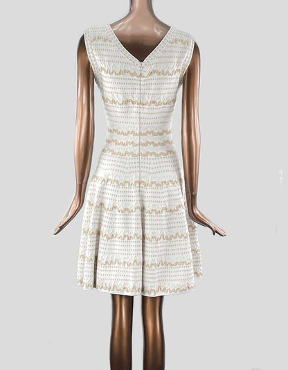 Alaia Sleeveless Scoop Neck A Line Mini Dress 40 Fr 8 US