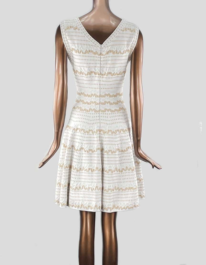 ALAIA Sleeveless Scoop Neck A Line Mini Dress - 40 FR | 8 US