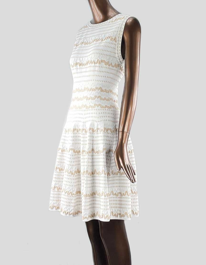ALAIA Sleeveless Scoop Neck A Line Mini Dress - 40 FR | 8 US