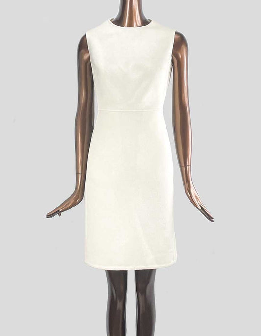 Carolina Herrera Virgin Wool Knee Length Dress Size 6 US