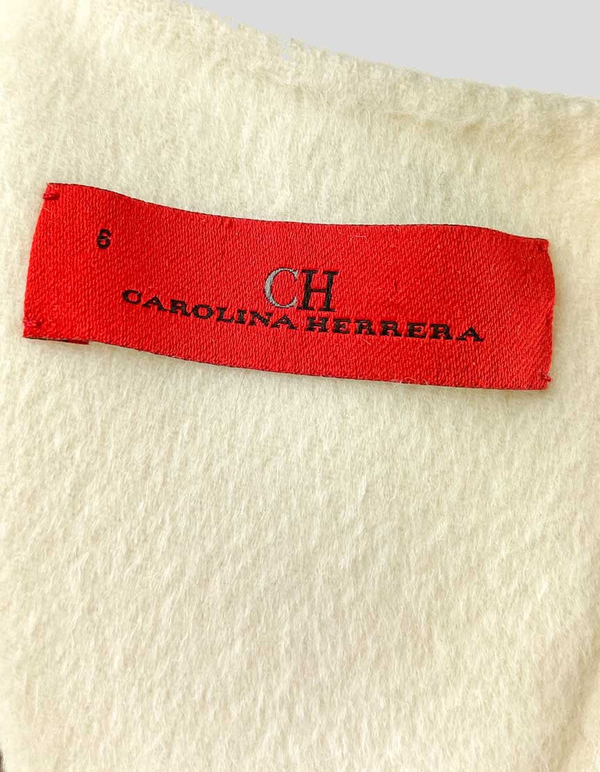 Carolina Herrera Virgin Wool Knee Length Dress Size 6 US